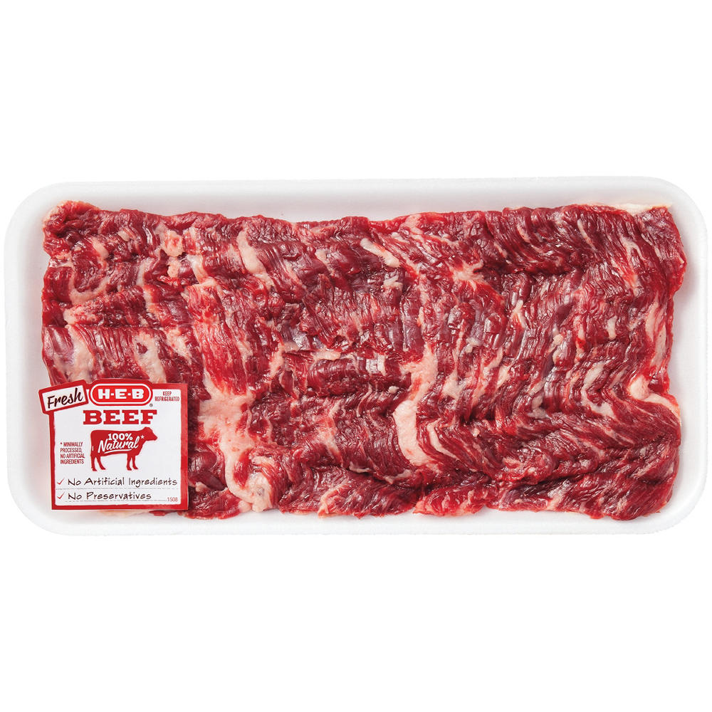 H-E-B Butterflied Beef Inside Skirt Steak, Avg. 0.75 lb
