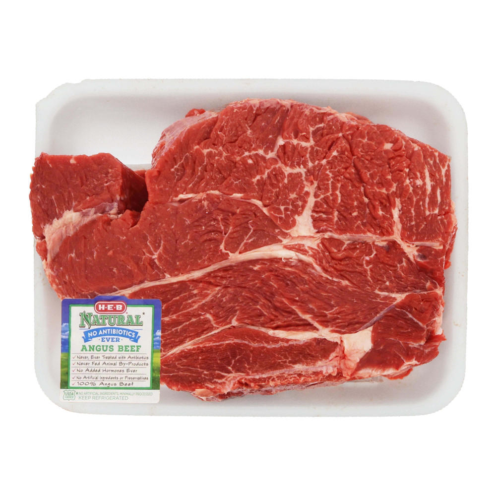 H-E-B Natural Angus Beef Boneless Chuck Roast - USDA Choice, Avg. 2.75 lbs