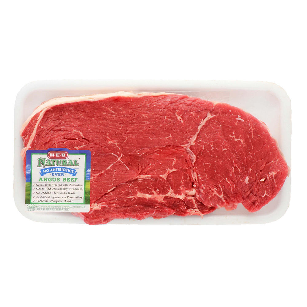H-E-B Natural Beef Center Cut Sirloin Steak, USDA Choice, Avg. 1.25 lbs