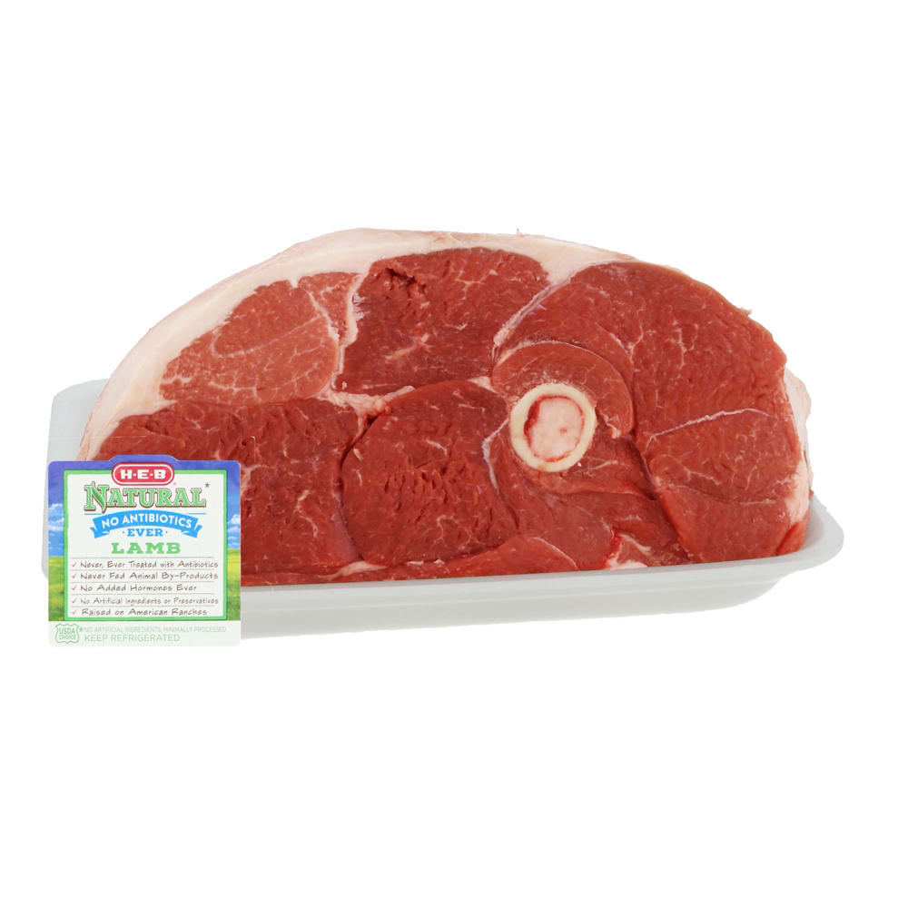 H-E-B Natural Bone-in Half Leg of Lamb, Avg. 3.8 lbs