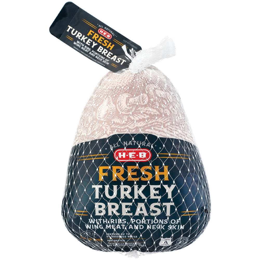 H-E-B Fresh All Natural Turkey Breast, Avg. 5.3 lbs