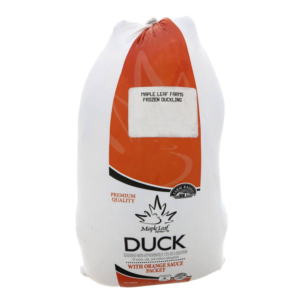 Maple Leaf Farms Frozen Whole Duck with Orange Glaze, Avg. 6.4 lbs
