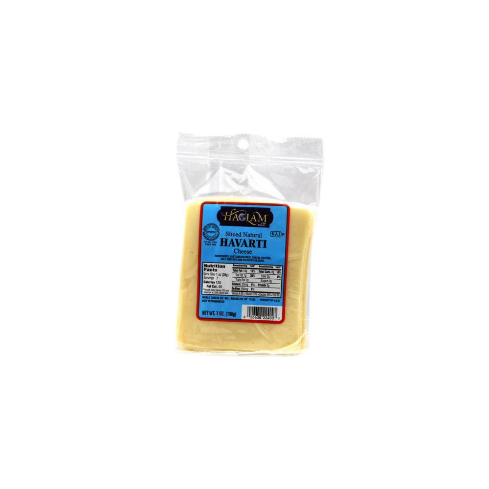 Haolam Sliced Natural Havarti Cheese, 7 oz