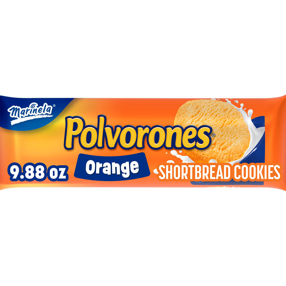 Marinela Polvorones Orange Shortbread Cookies, 9.88 oz