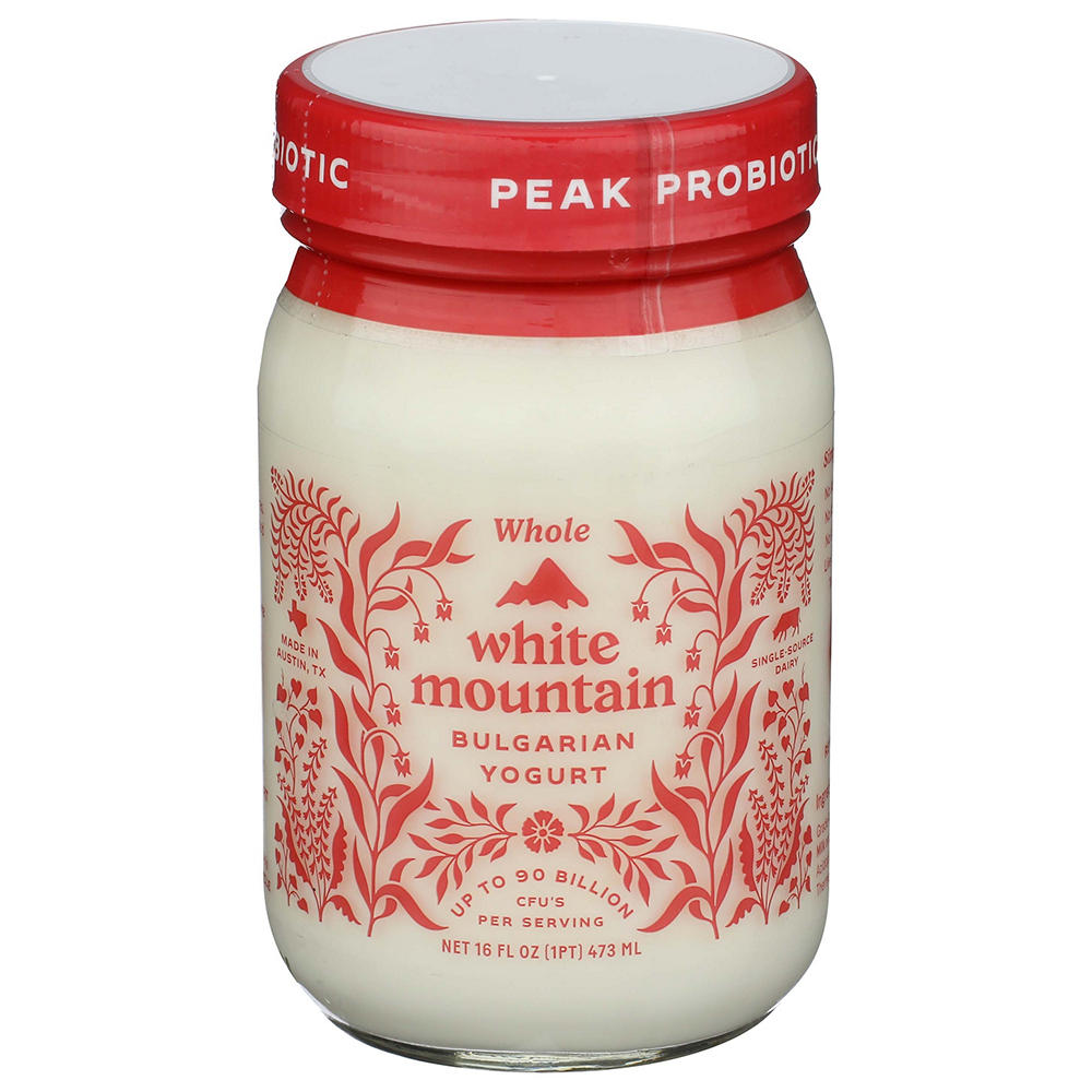 White Mountain Bulgarian Whole Milk Probiotic Yogurt, 16 oz