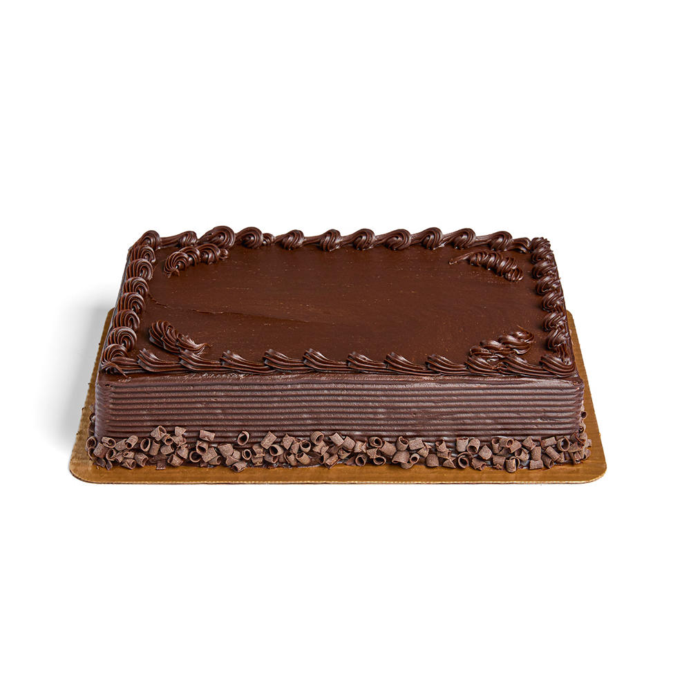 H-E-B Bakery Chocolate Fudge Cake, 1/4 Sheet