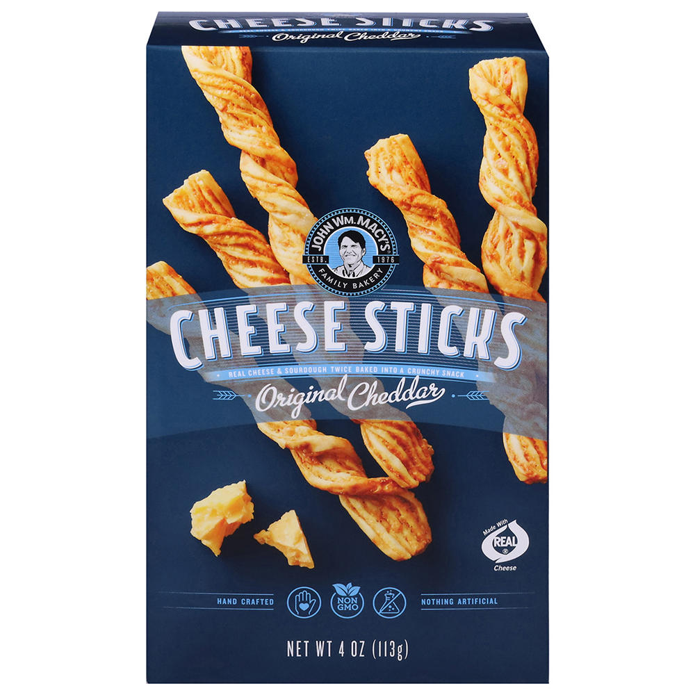 John Wm. Macy's Original Cheddar Cheese Sticks, 4 oz