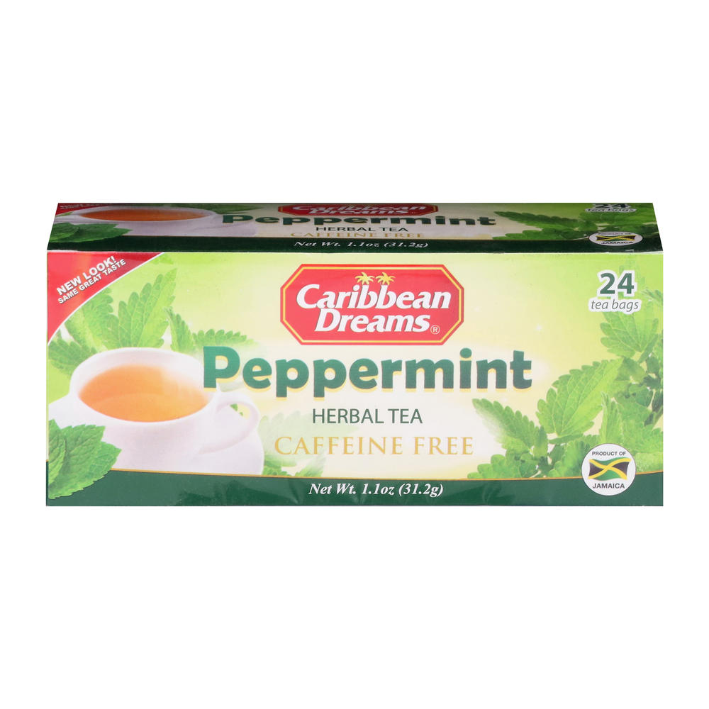 Caribbean Dreams Original Peppermint Tea Bags, 24 ct