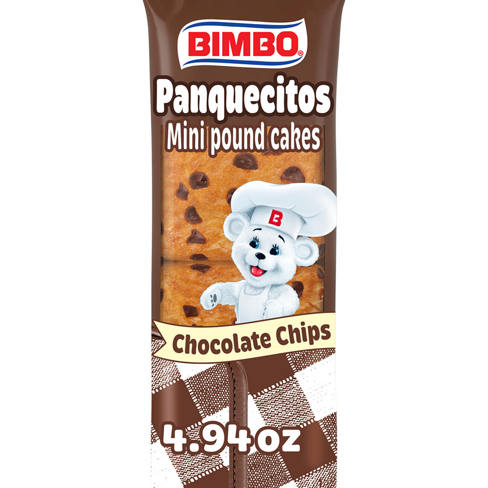 Bimbo Panquecitos Chocolate Chip Mini Pound Cakes, 2 ct