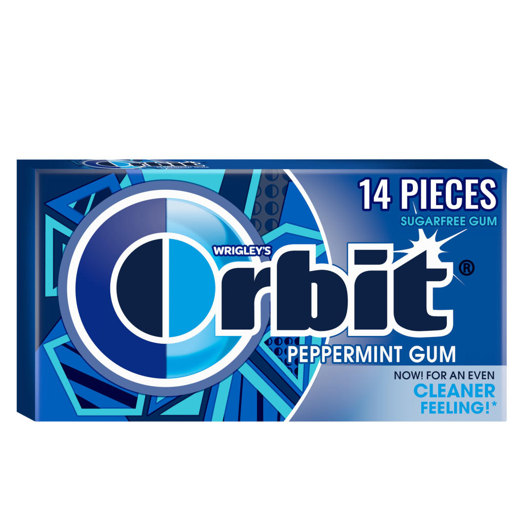 Orbit Peppermint Sugar Free Chewing Gum, 14 pc