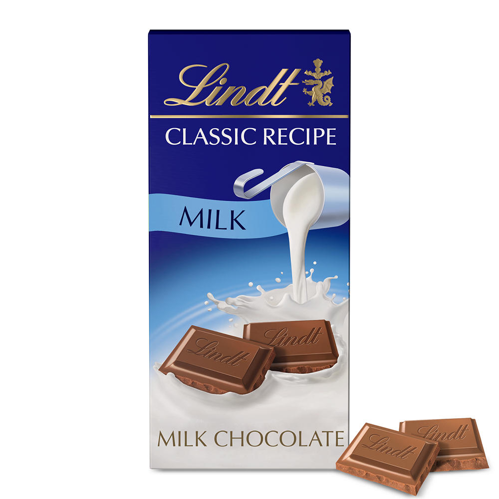 Lindt Classic Recipe Milk Chocolate Bar, 4.4 oz