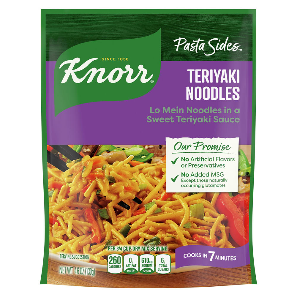 Knorr Pasta Sides Teriyaki Lo Mein Noodles, 4.6 oz
