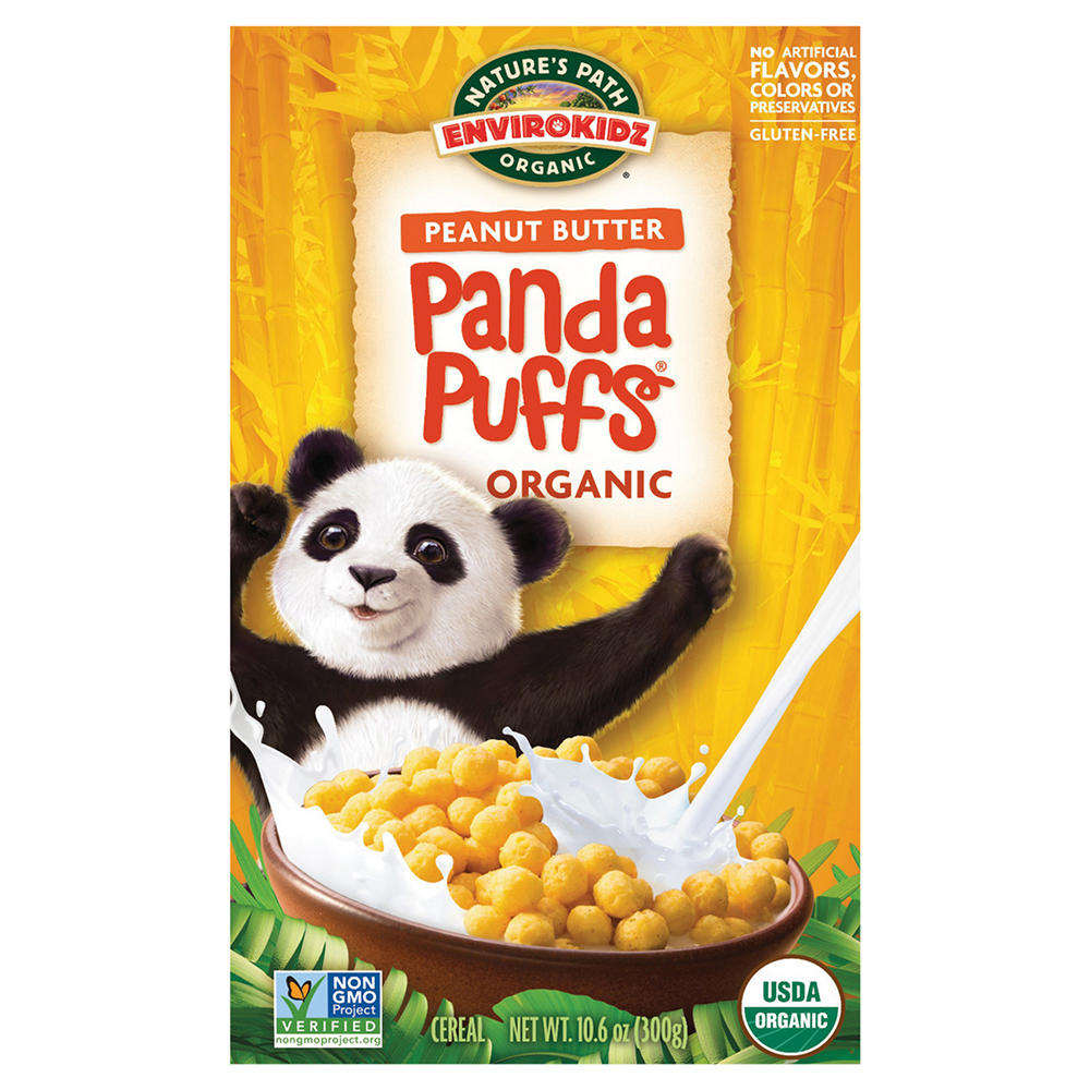 Nature's Path Organic Envirokidz Peanut Butter Panda Puffs Cereal, 10.6 oz