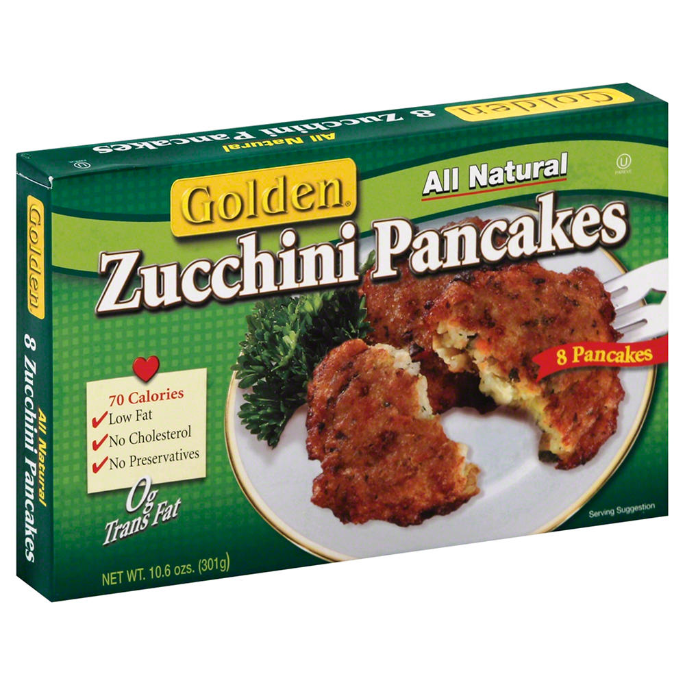 Golden Kosher Zucchini Pancakes, 8 ct