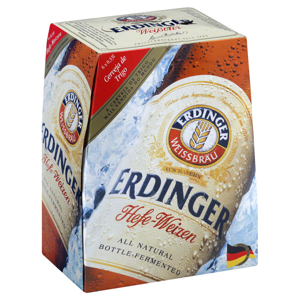 Erdinger Hefe Weizen 6 pk Bottles, 12 oz
