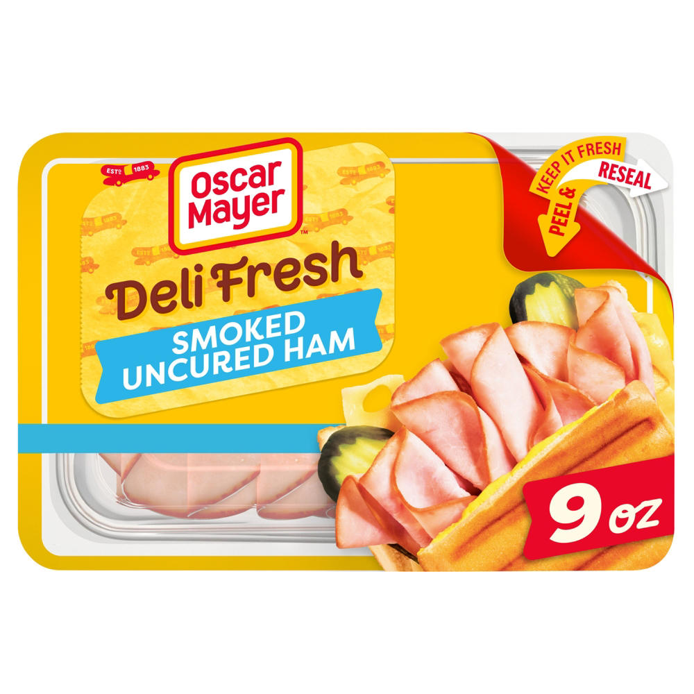 Oscar Mayer Deli Fresh Smoked Uncured Ham, 9 oz