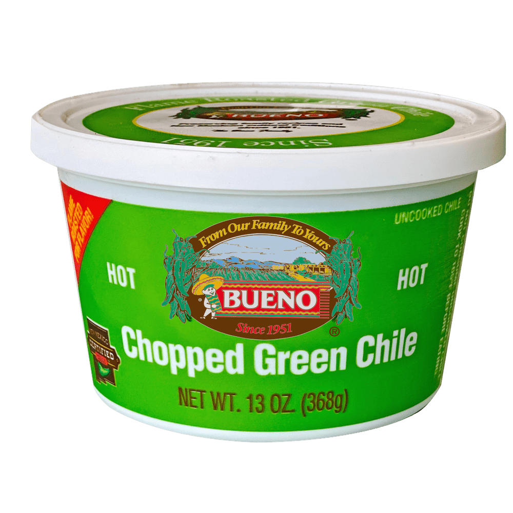 Bueno Hot Chopped Green Chile, 13 oz