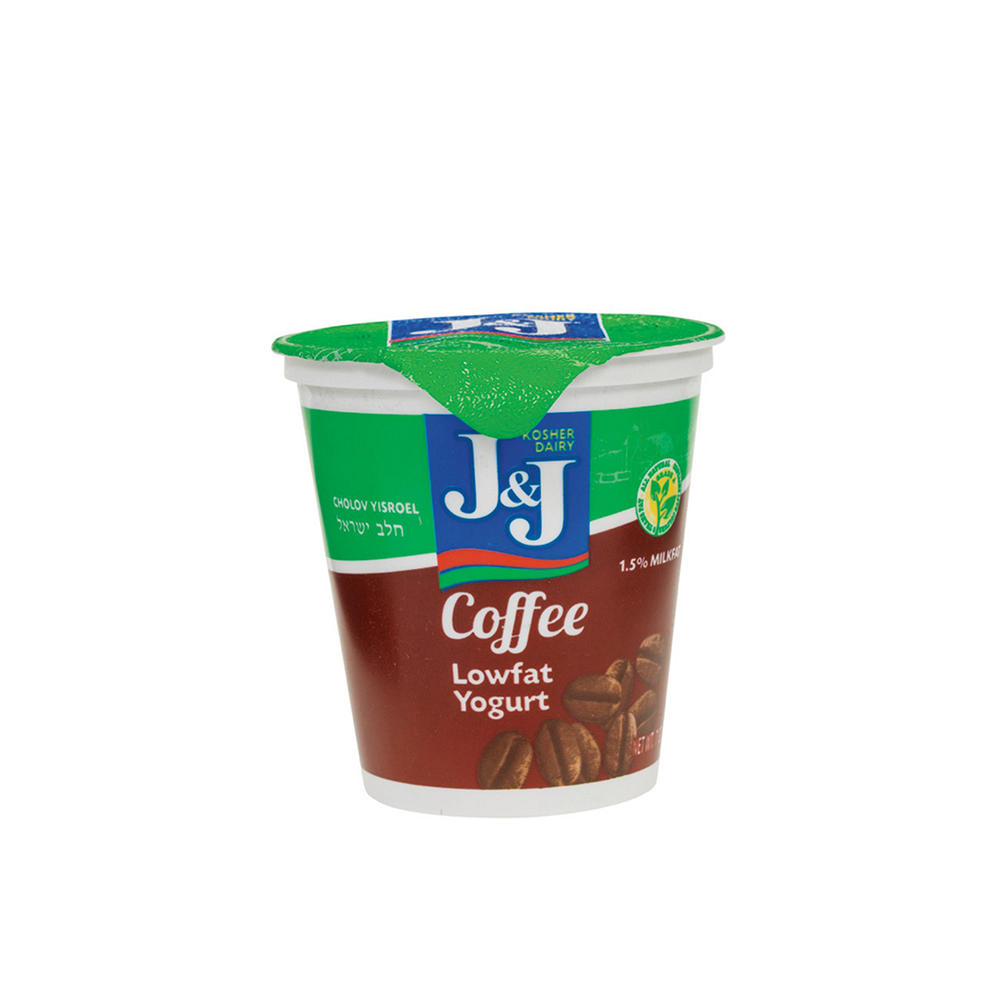 J & J Kosher Coffee Lowfat Yogurt, 8 oz