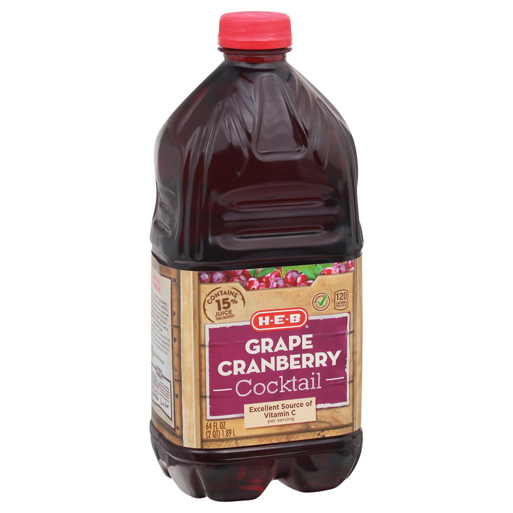 H-E-B Grape Cranberry Cocktail, 64 oz