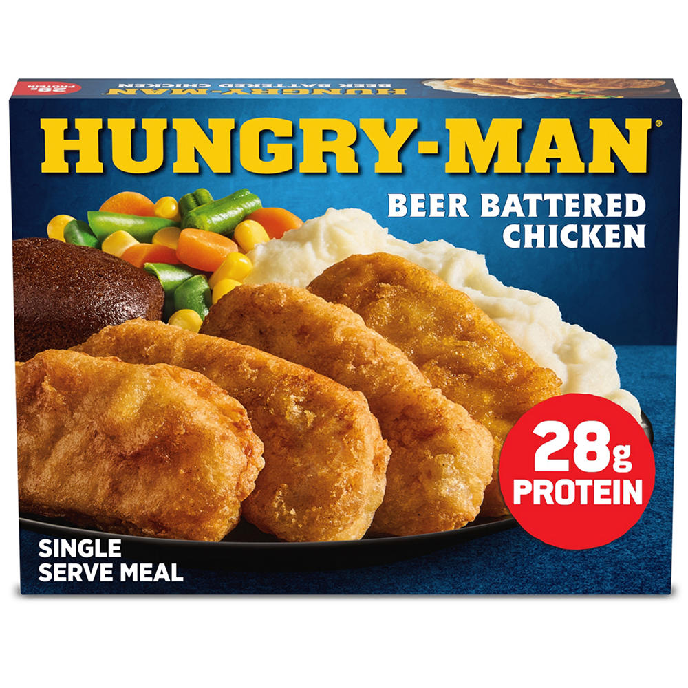 Hungry-Man Beer Battered Chicken Frozen Meal, 14.5 oz