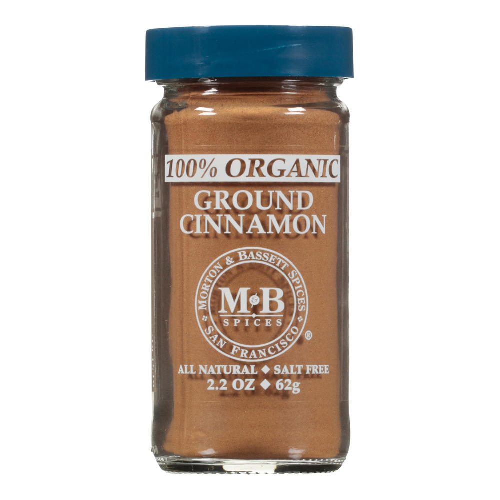Morton & Bassett 100% Organic Ground Cinnamon, 2.2 oz