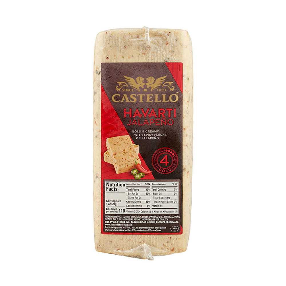 Castello Jalapeno Havarti Cheese, Avg. 0.45 lb