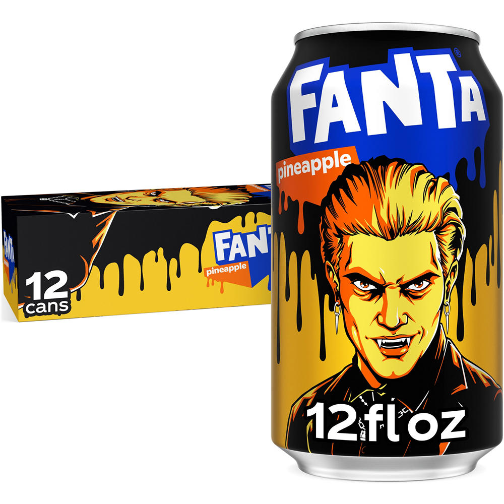 Fanta Pineapple Soda Soft Drink Fridge Pack 12 pk Cans, 12 oz