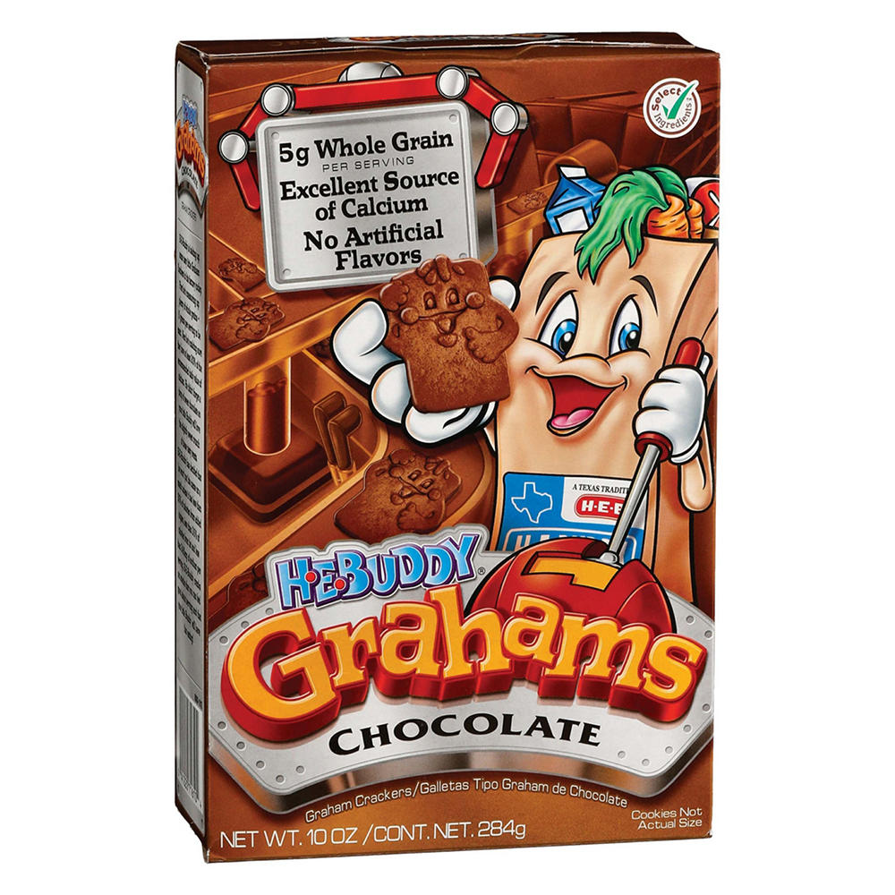 H-E-Buddy Chocolate Graham Crackers, 10 oz