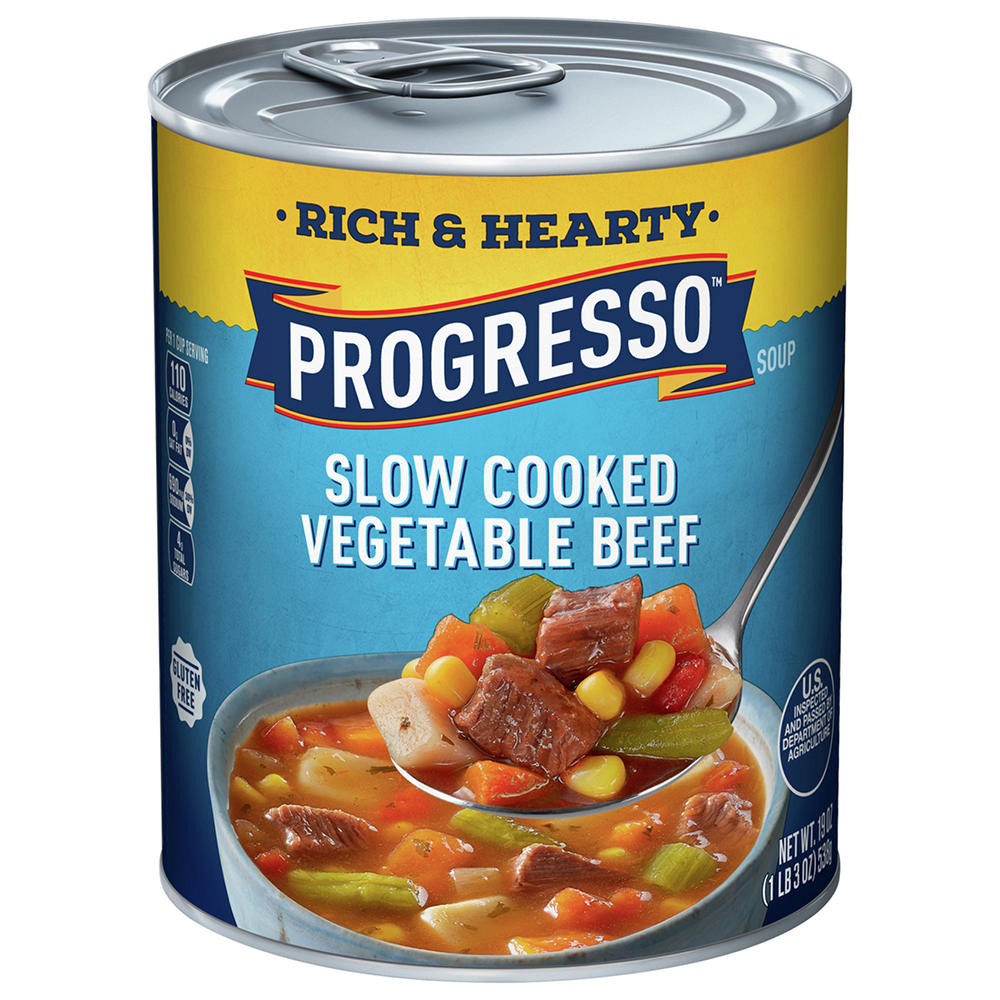 Progresso Rich & Hearty Slow Cooked Vegetable Beef Soup, 19 oz