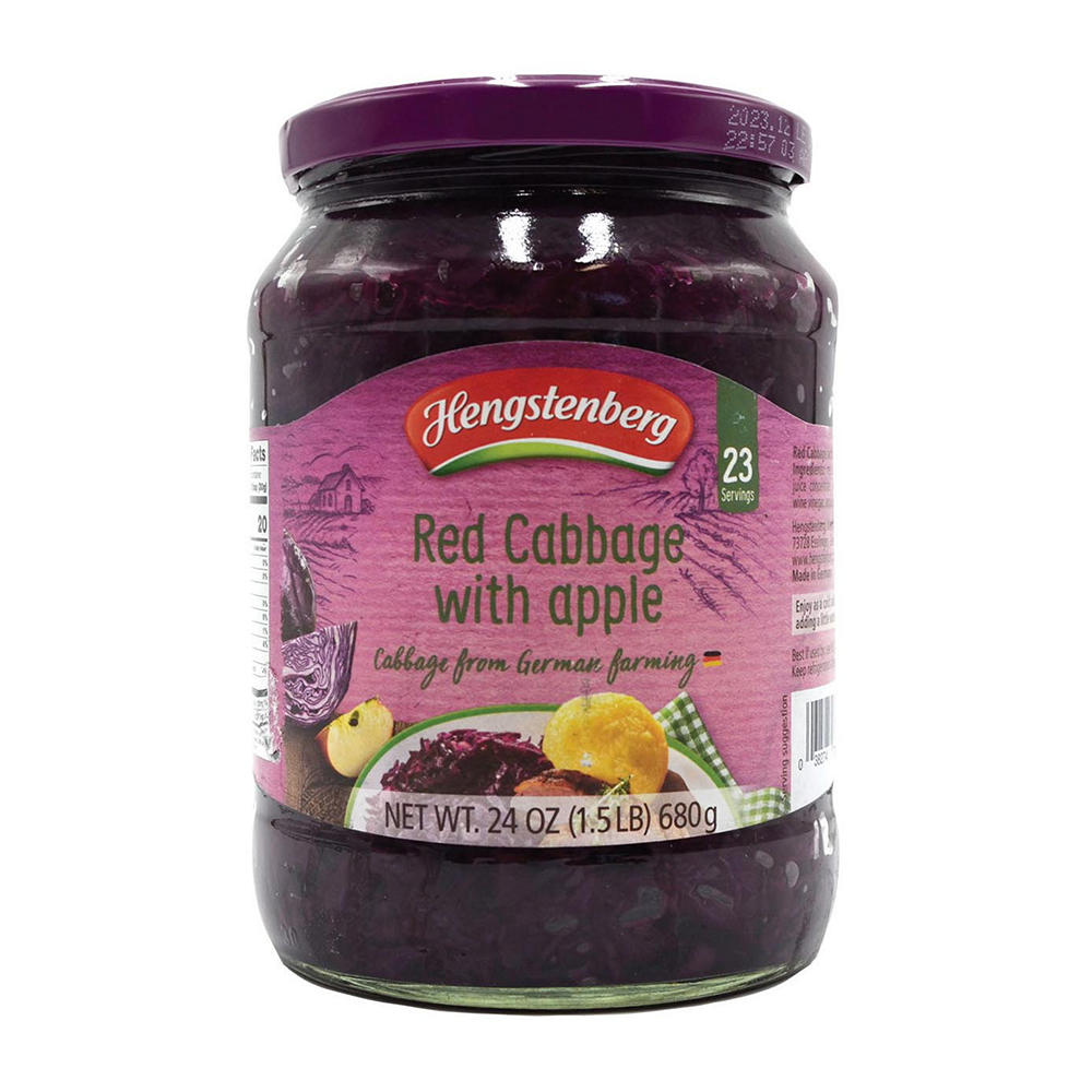 Hengstenberg Traditional Red Cabbage with Apple, 24.3 oz