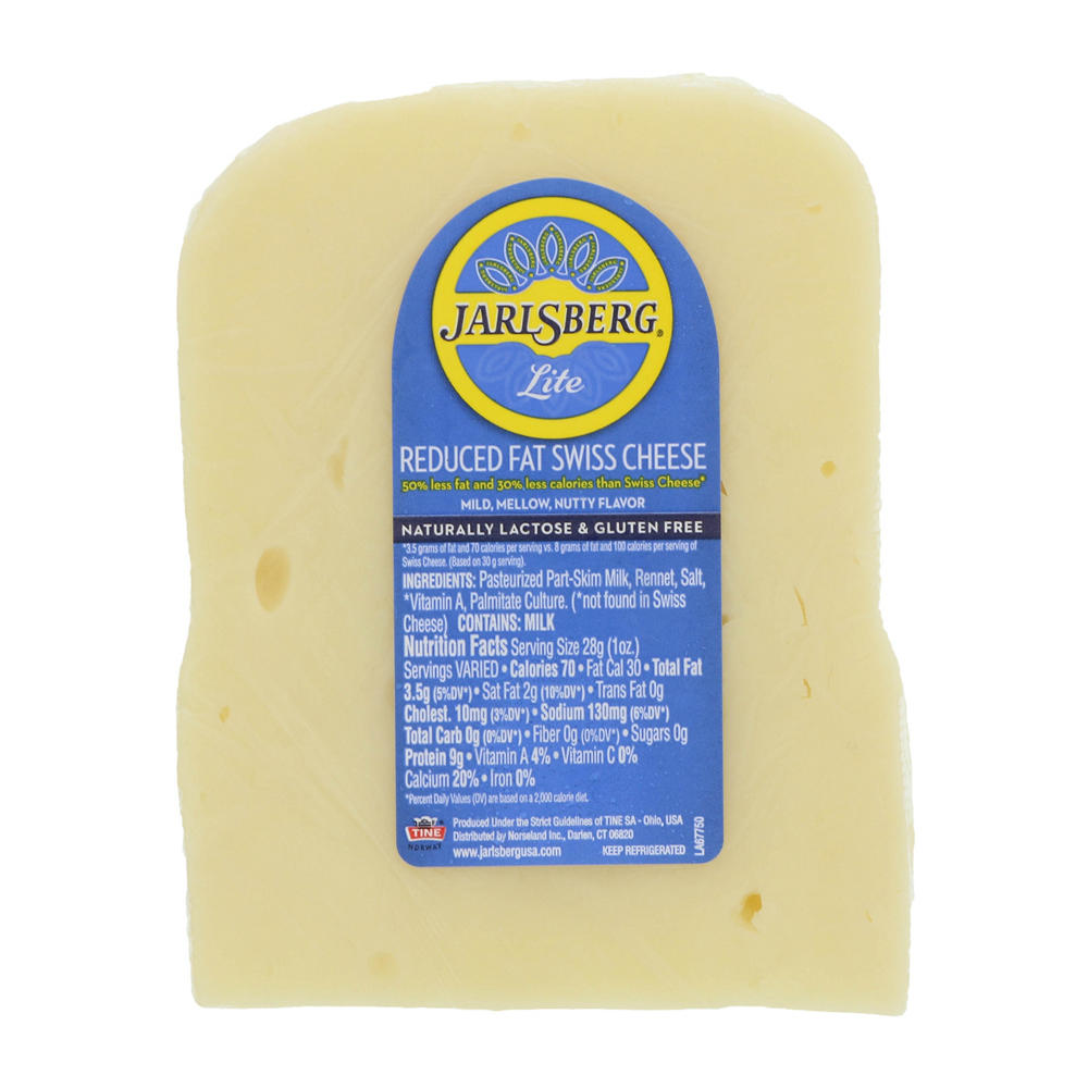 Jarlsberg Lite Reduced Fat Swiss Cheese, lb