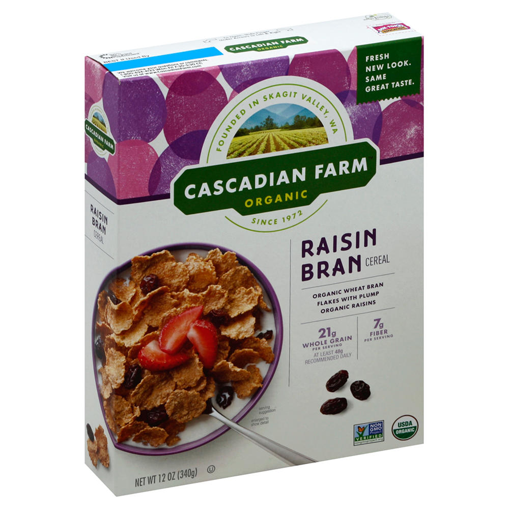 Cascadian Farm Organic Organic Raisin Bran Cereal, 12 oz