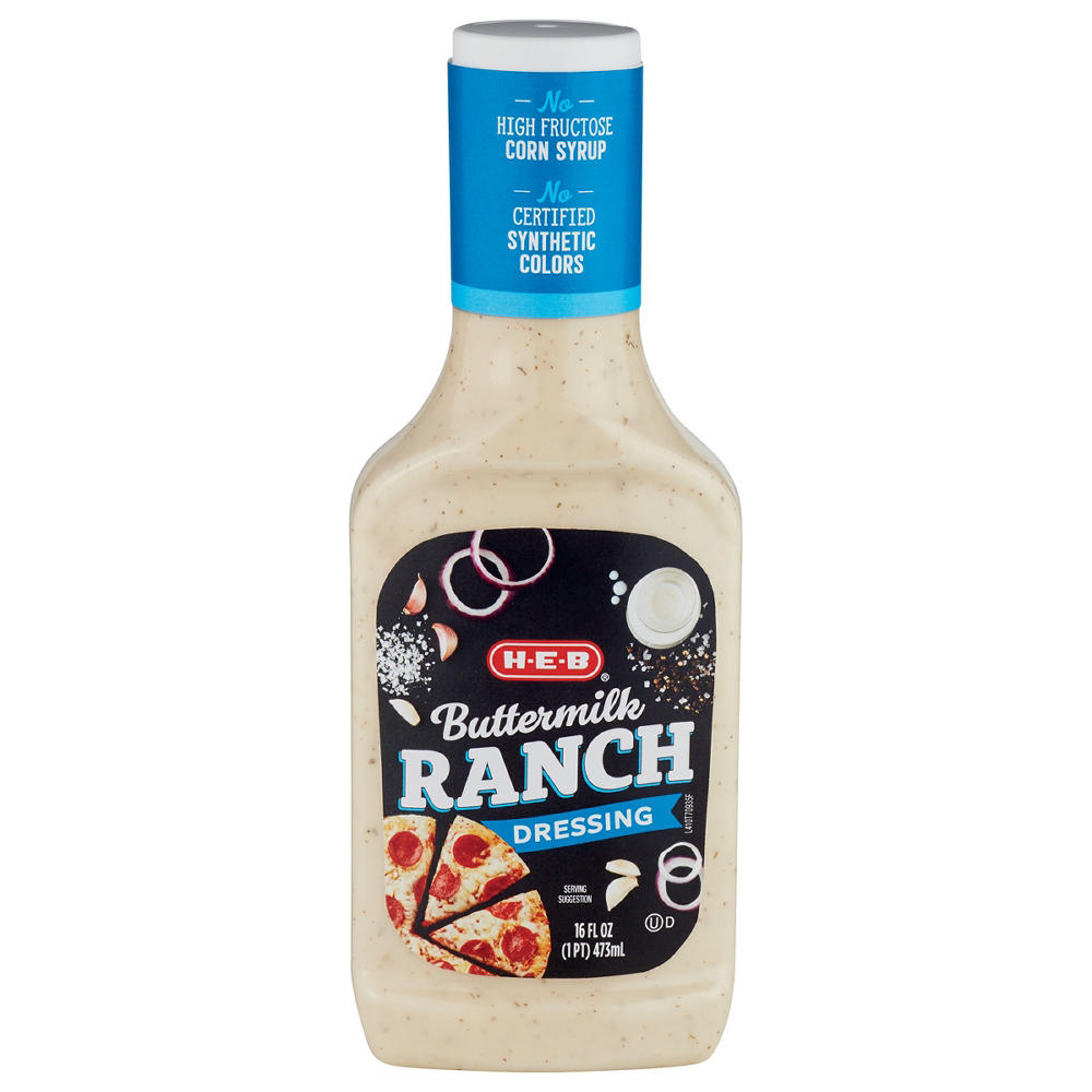H-E-B Salad Dressing - Buttermilk Ranch, 16 oz