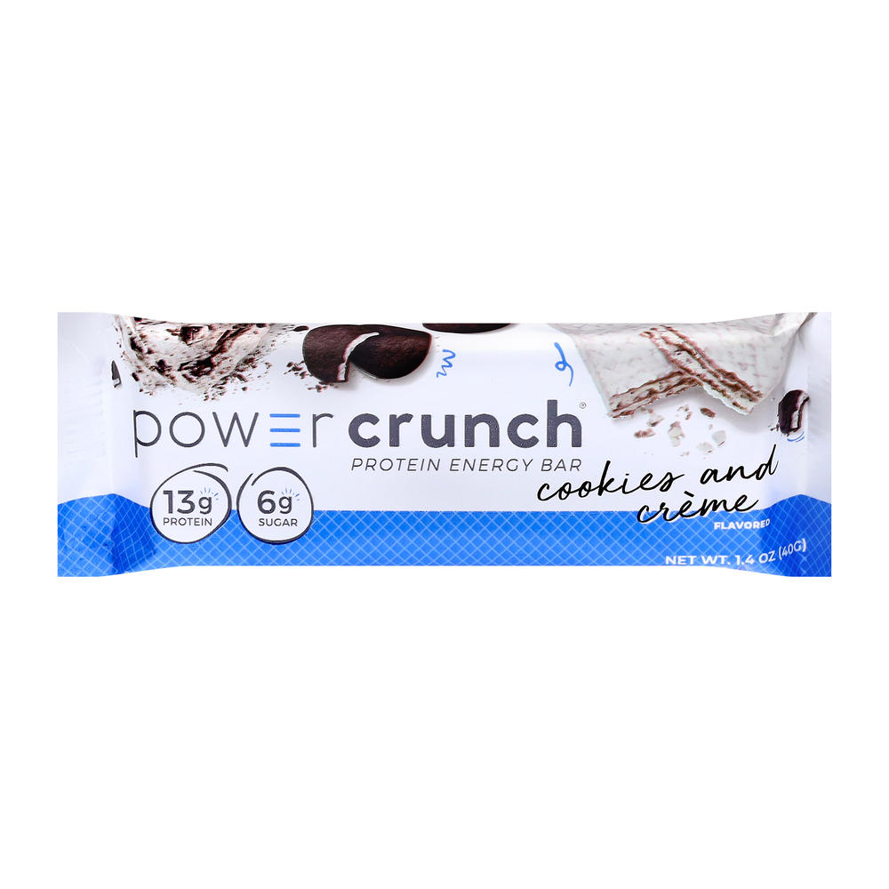 Power Crunch 13g Protein Energy Bar - Cookies & Crème, 1.4 oz