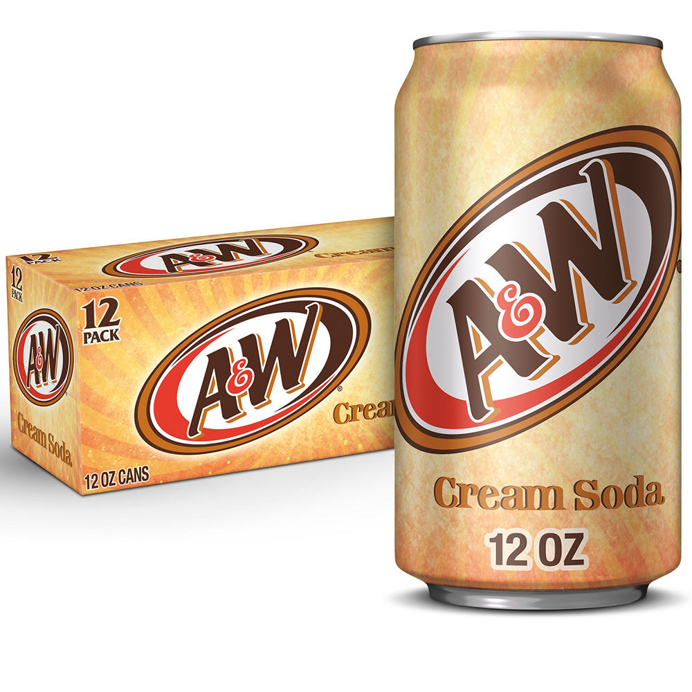 A&W Caffeine Free Cream Soda 12 pk Cans, 12 oz