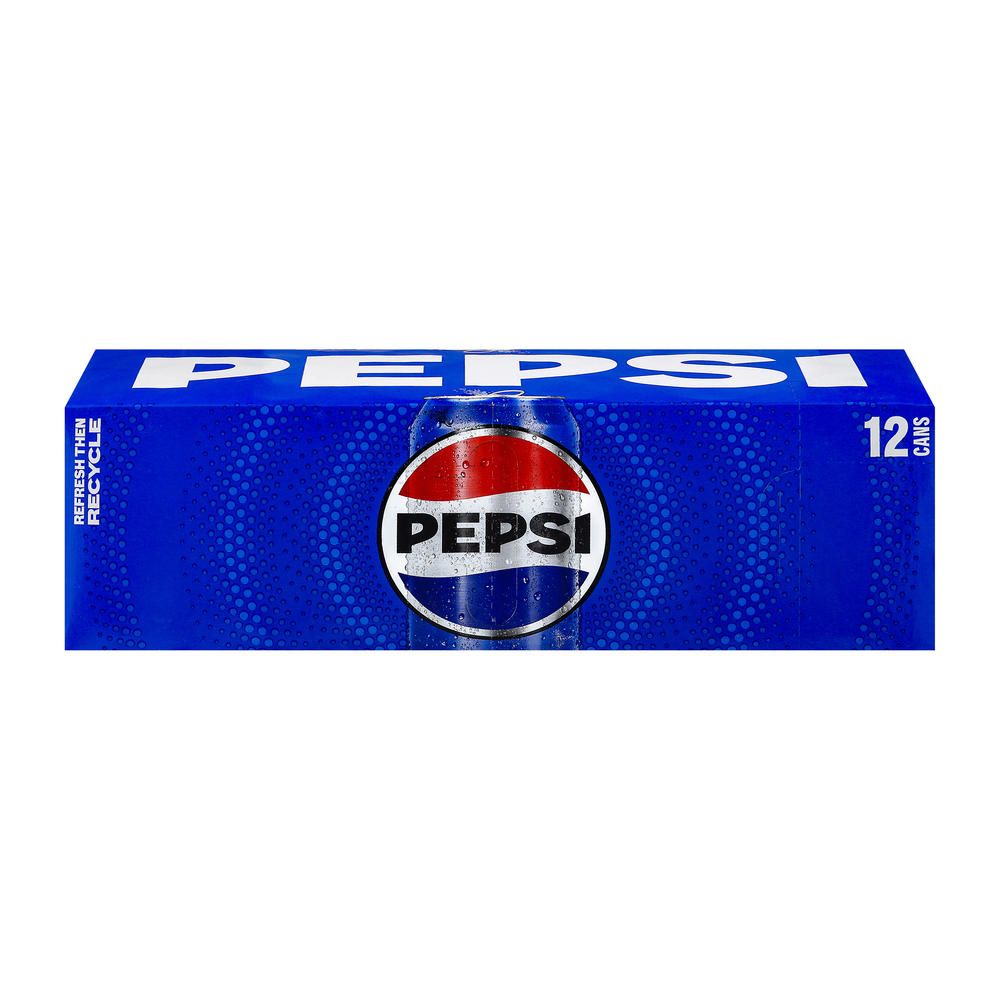 Pepsi Cola Soda Soft Drink 12 pk Cans, 12 oz