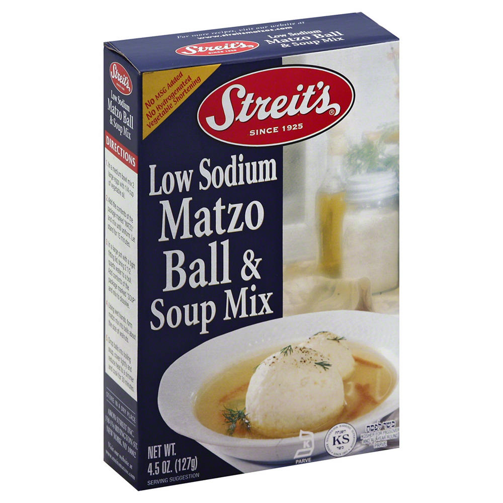 Streit's Reduced Salt Matzo Ball and Soup Mix, 4.5 oz
