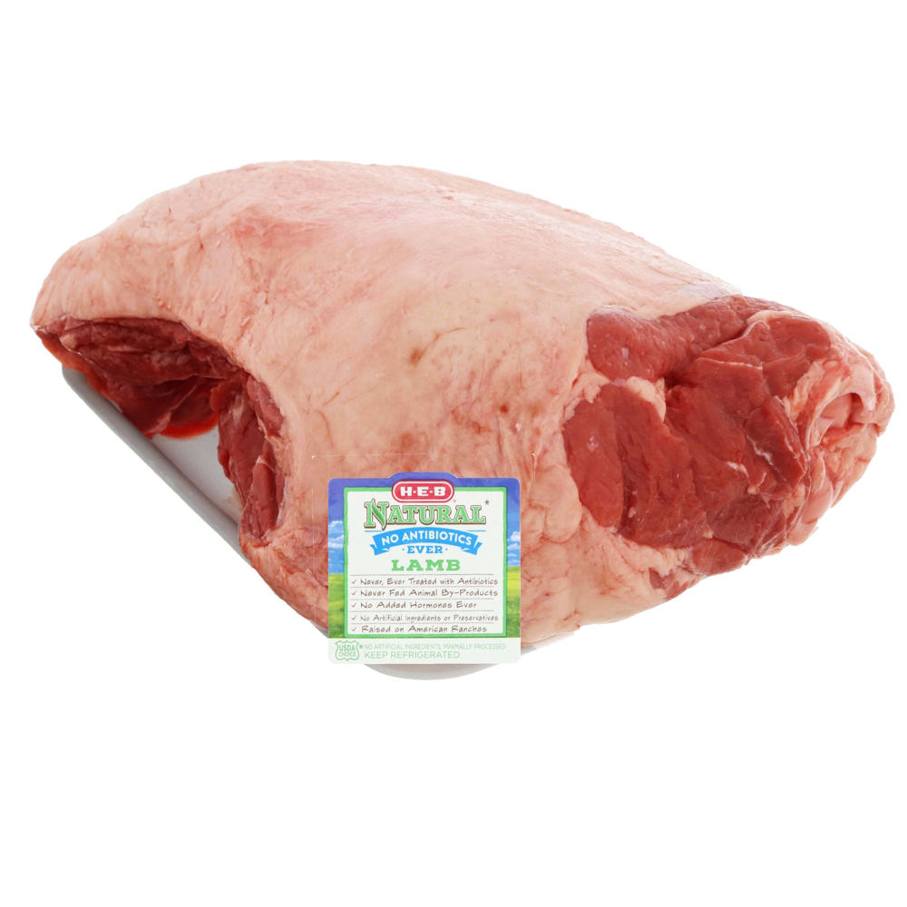 H-E-B Natural Semi-Boneless Whole Leg of Lamb, Avg. 8.69 lbs
