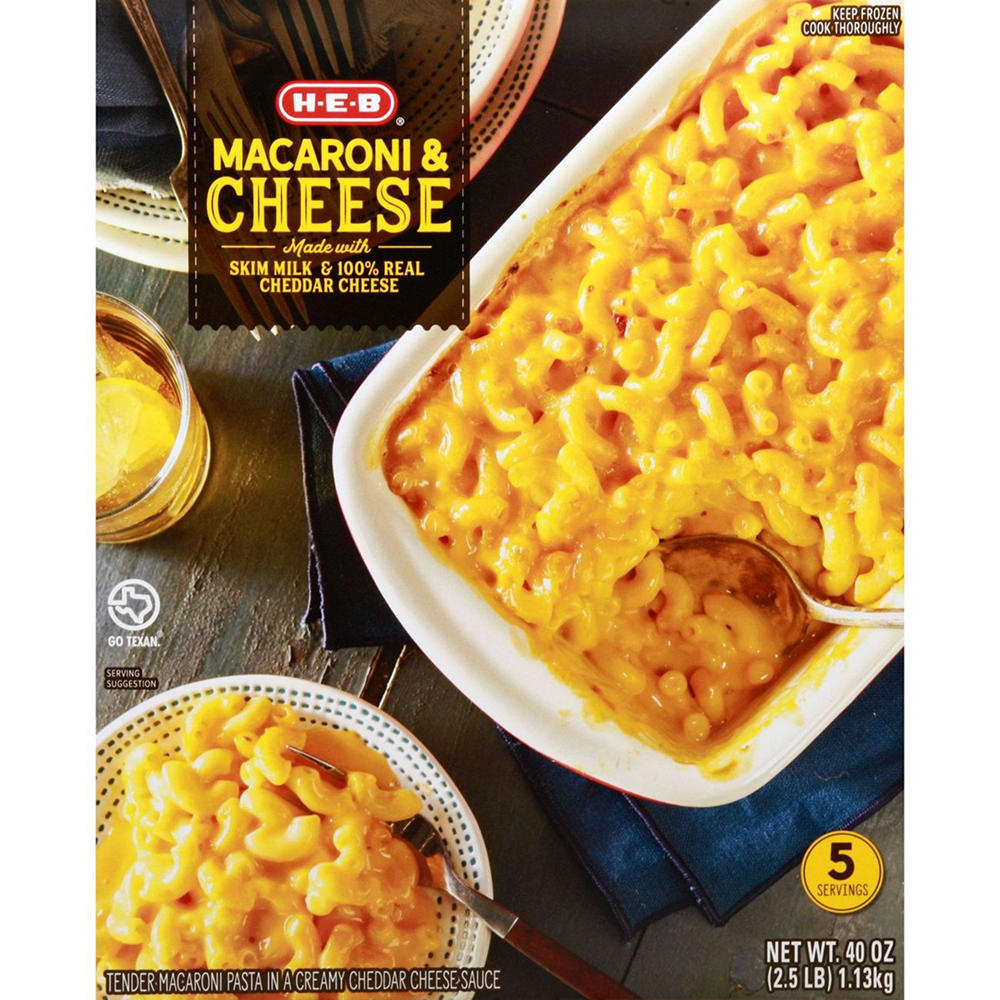 H-E-B Frozen Macaroni & Cheese - Family-Size, 40 oz