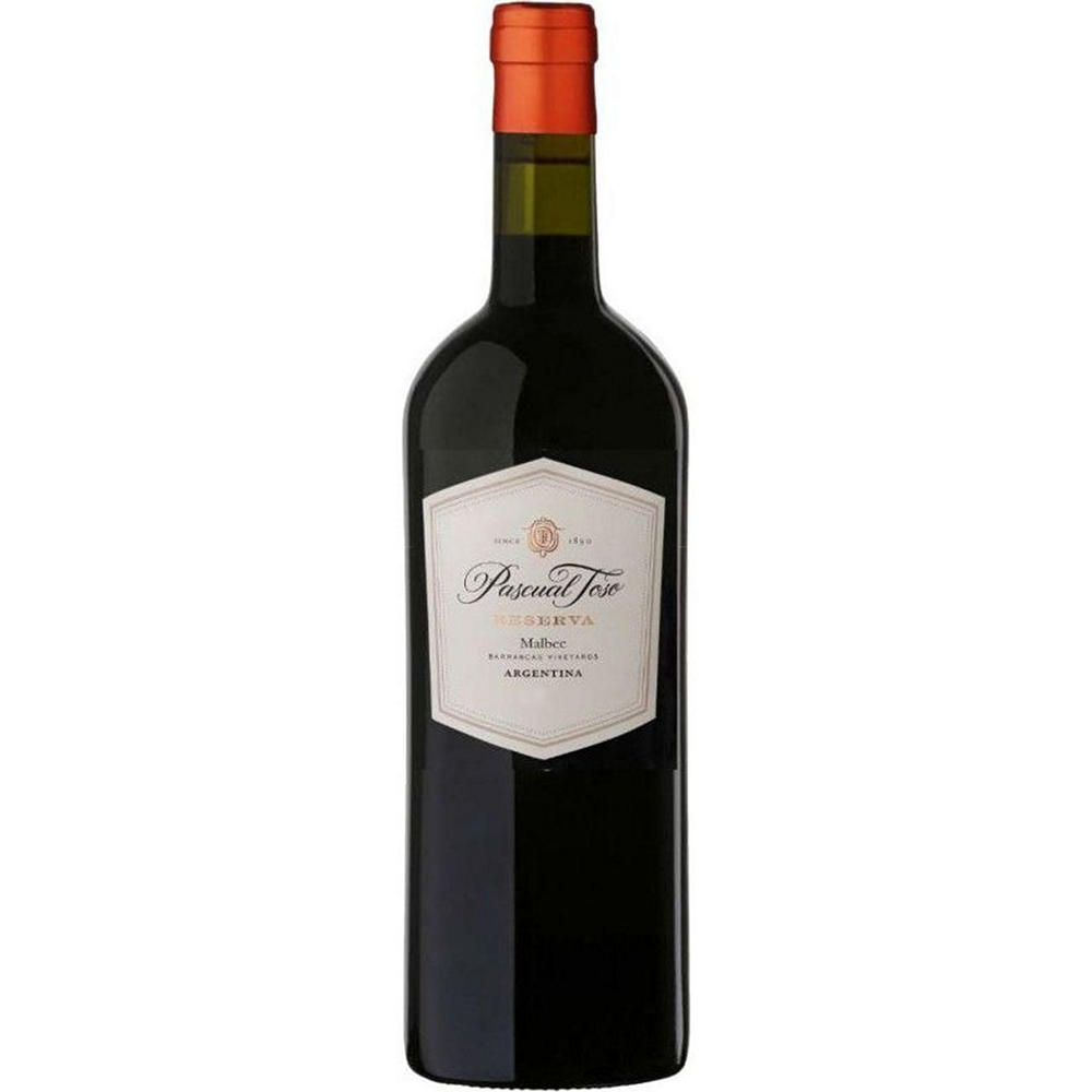 Pascual Toso Reserva Malbec Argentina Red Wine, 750 mL