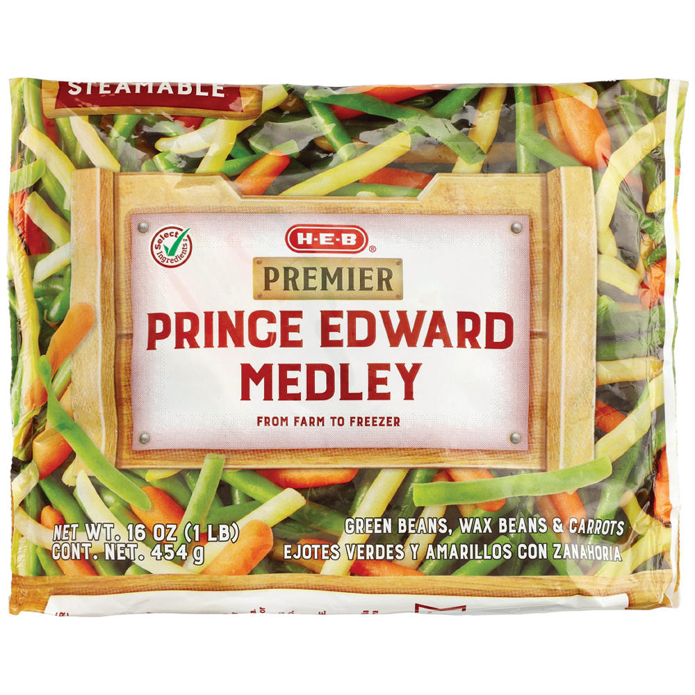 H-E-B Frozen Steamable Prince Edward Vegetable Medley, 16 oz