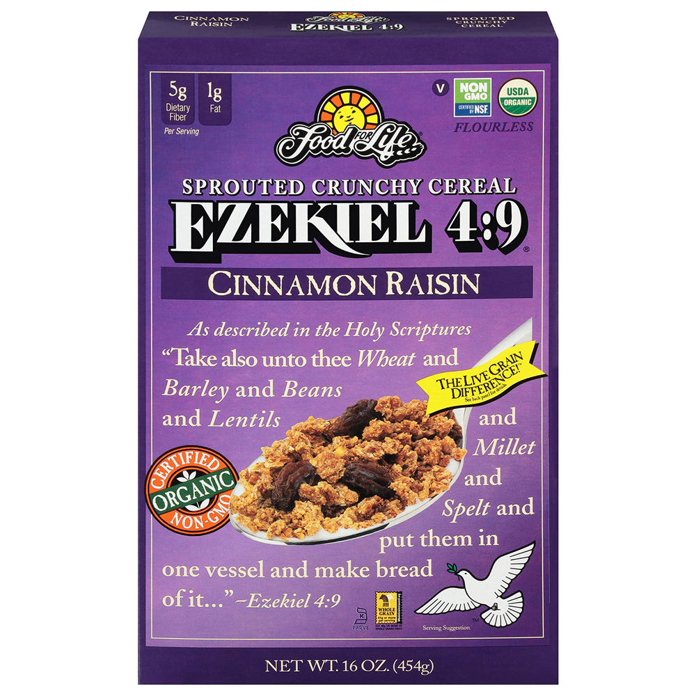 Food For Life Ezekiel 4:9 Cinnamon Raisin Cereal, 16 oz