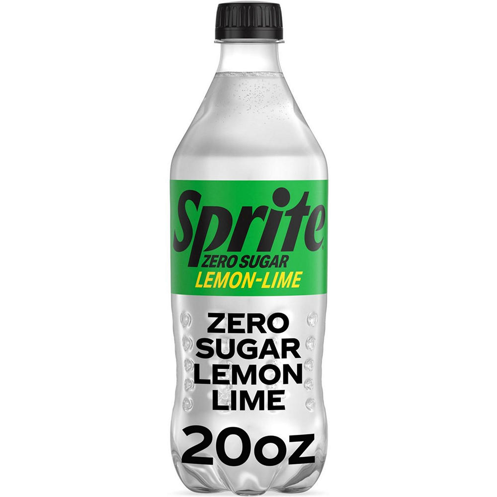 Sprite Zero Sugar Lemon Lime Caffeine Free Soda Soft Drink, 20 oz