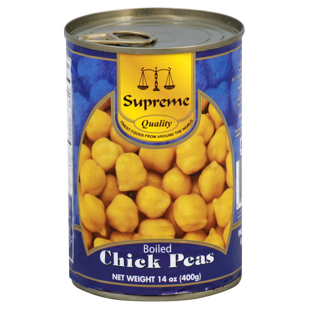 Supreme Boiled Chick Peas Garbanzo Beans, 14 oz