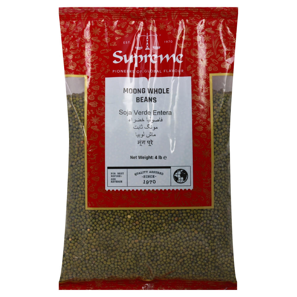 Supreme Whole Moong Beans, 4 lbs