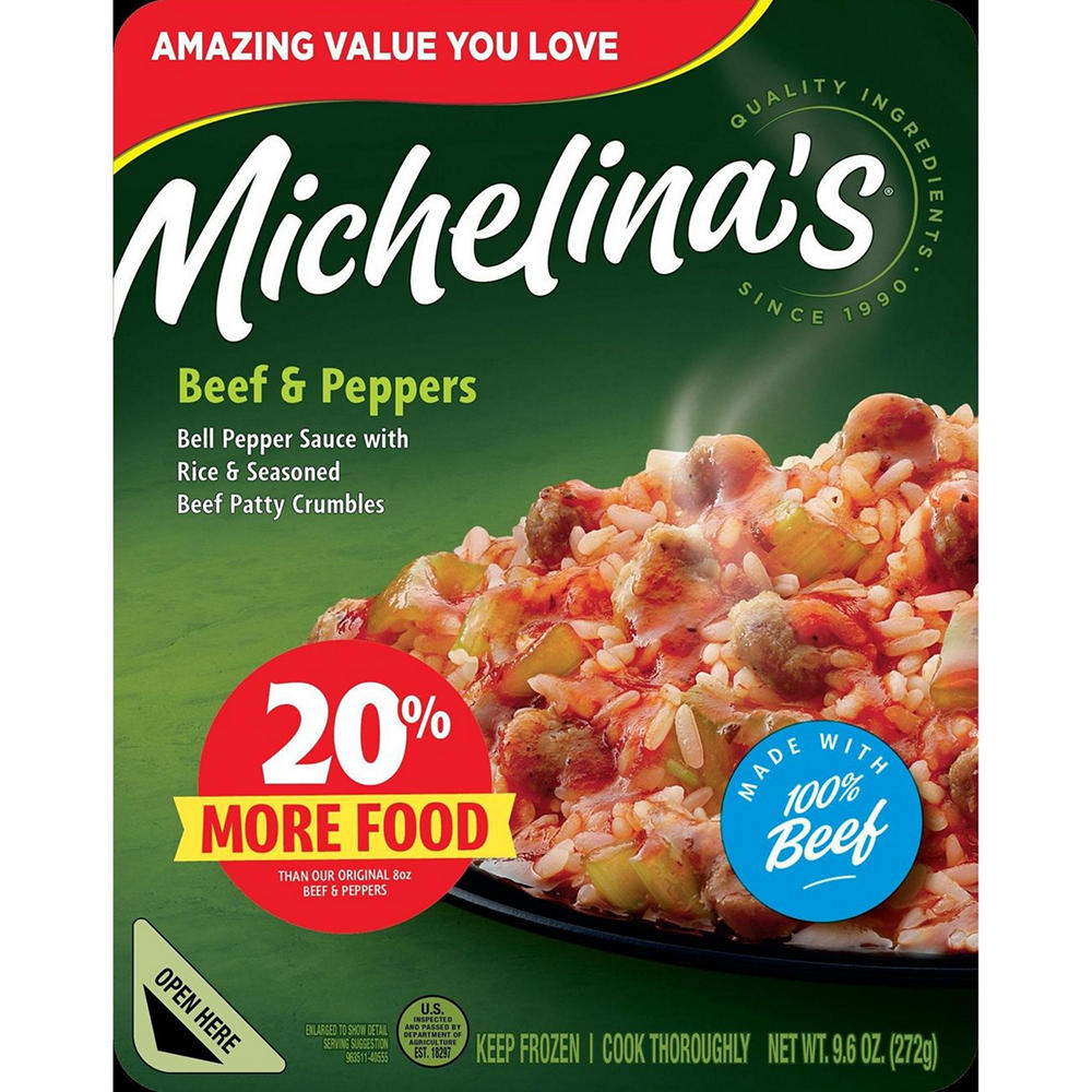 Michelina's Beef & Peppers Frozen Meal, 9.6 oz