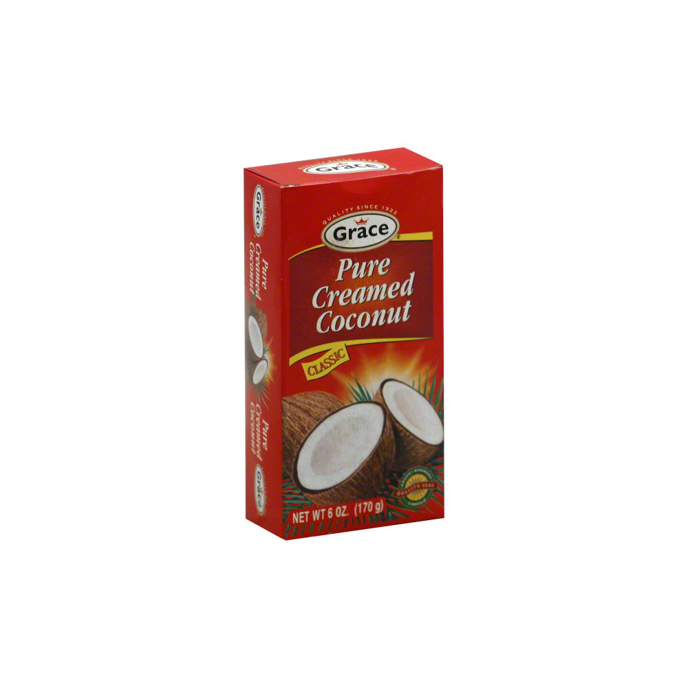 Grace Classic Pure Creamed Coconut, 6 oz