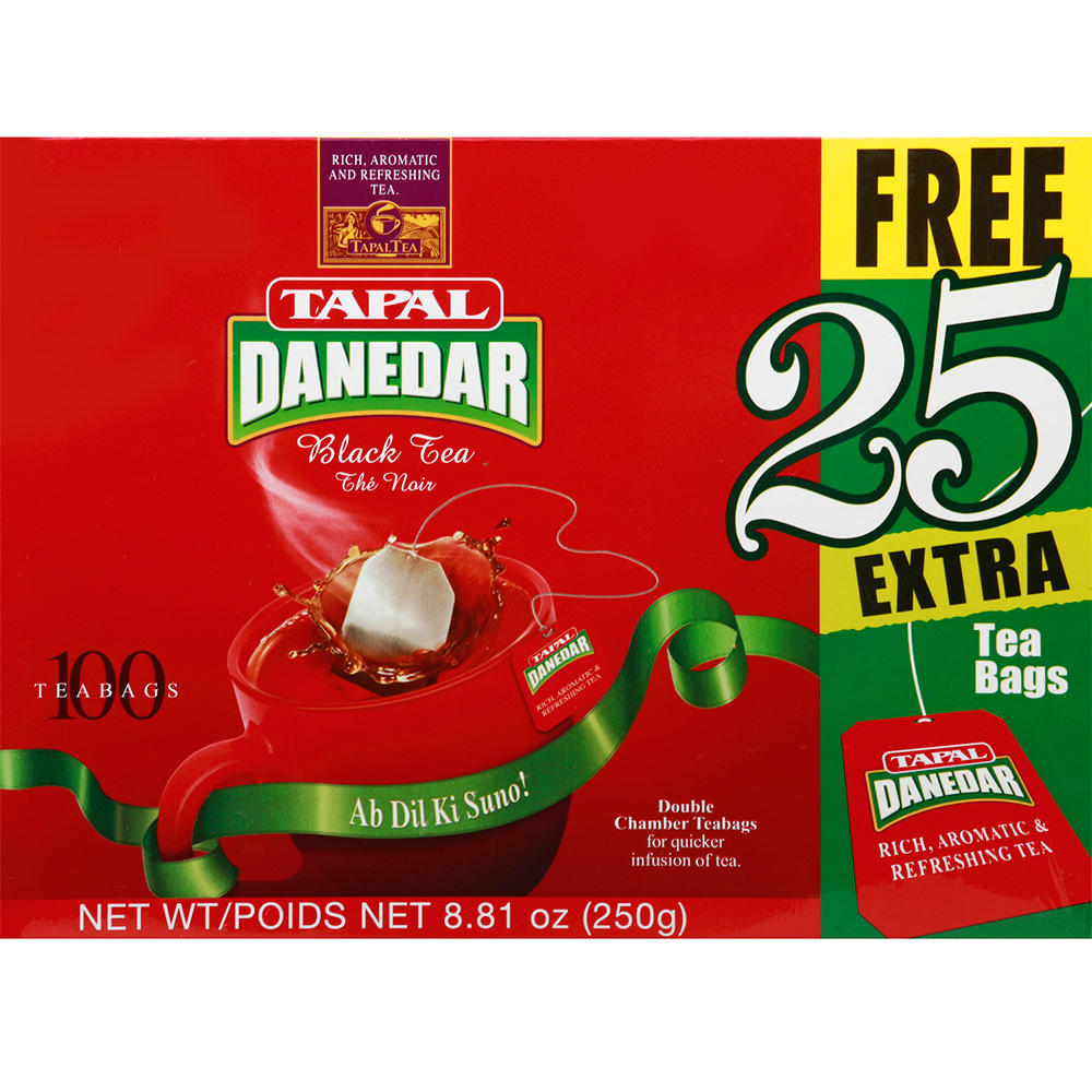 Tapal Danedar Black Tea Bags, 125 ct