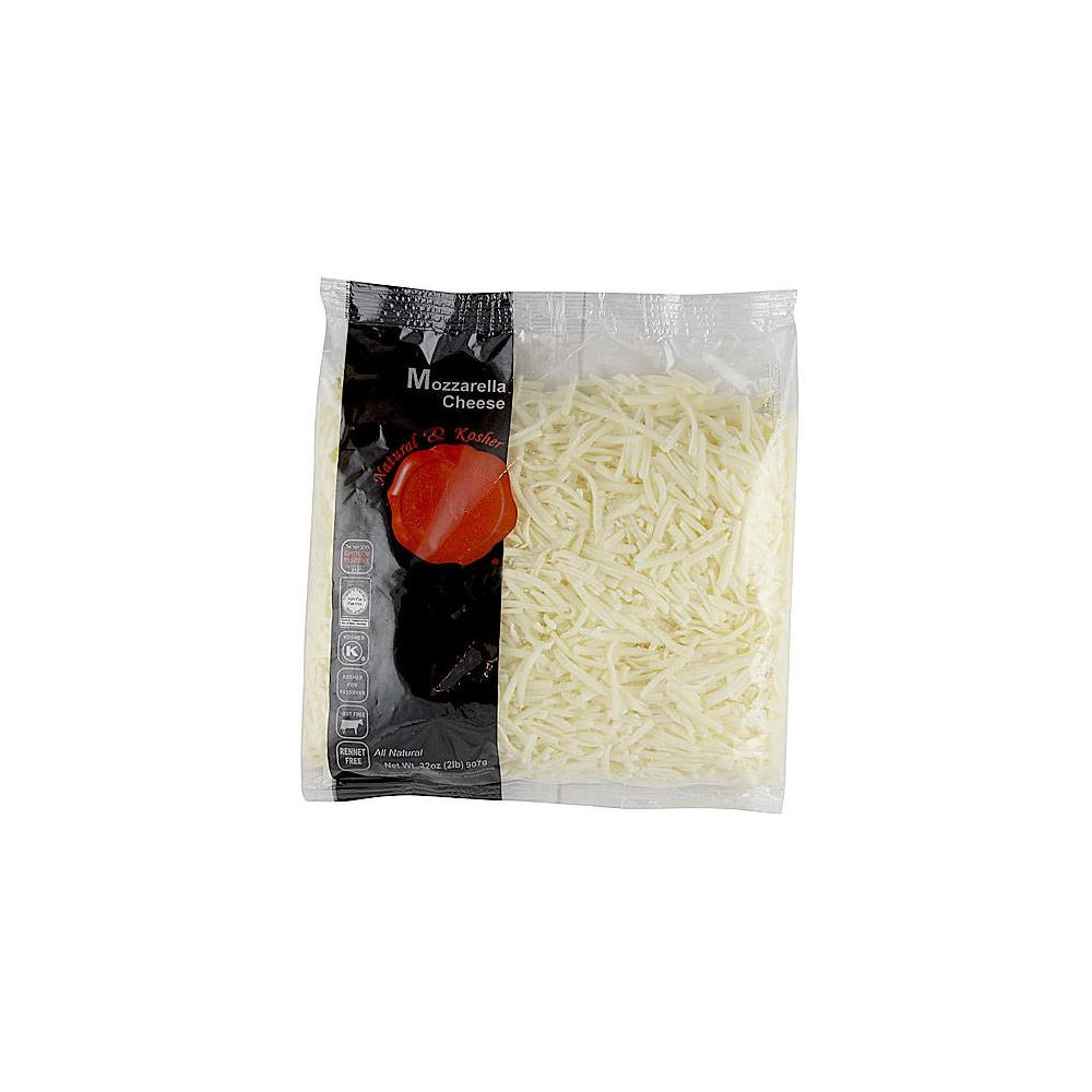 Natural & Kosher Shredded Mozzarella Cheese, 22 oz
