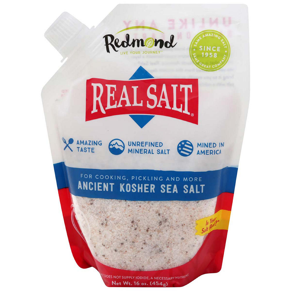 Redmond Real Salt Ancient Kosher Sea Salt, 16 oz